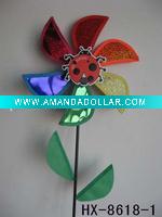 Wholesale Craft art garden outdoor decoration plastic windmill pinwheel wind wheel