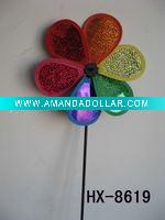 Wholesale Craft art garden outdoor decoration plastic windmill pinwheel wind wheel