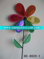 Wholesale Craft art garden outdoor decoration plastic windmill pinwheel wind wheel