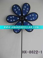 Wholesale Craft art garden outdoor decoration plastic windmill pinwheel wind wheel