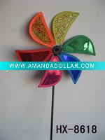 Wholesale Craft art garden outdoor decoration plastic windmill pinwheel wind wheel