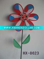Wholesale Craft art garden outdoor decoration plastic windmill pinwheel wind wheel