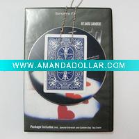 Wholesale necklace to card with DVD magic trick,magic toys,magic props