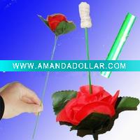 Wholesale Magic rose to fire tricks,torch to rose magic trick