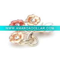 lovely crystal alloy brooch