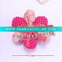 hair cilp with flower