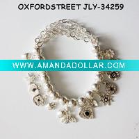 Wholesale Alloy charm beaded bracelet with fashion accessory