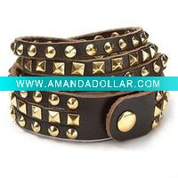 Wholesale Fashion Lady PU leather Bracelets