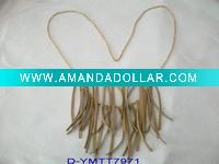Wholesale Fashion suede necklace cords with Metral Chain