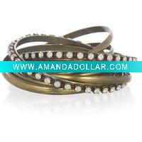 Wholesale Fashion Lady PU leather Bracelets