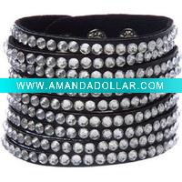 Wholesale Fashion Lady PU leather Bracelets