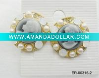 Wholesale classic style beauty head ear stud