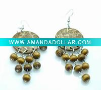 Wholesale Charming handmade coconut earrings