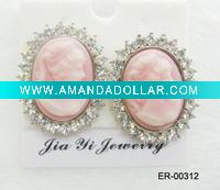 Wholesale classic style beauty head ear stud