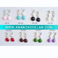 Wholesale fashion enamel stud earrings/young ladies jewelry