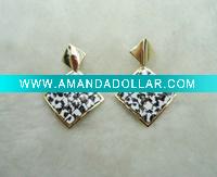 Wholesale Square Crystal Chandelier Earring