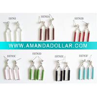 Wholesale bottled enamel stud earrings/young ladies jewelry