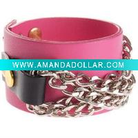 Wholesale Fashion Lady PU leather Bracelets