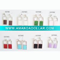 Wholesale fashion enamel stud earrings/young ladies jewelry