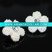 Crystal Flower Stud Earring