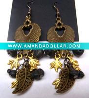 Wholesale vintage lady resin earrings