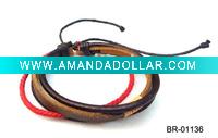 2011 hot sell leather bracelet