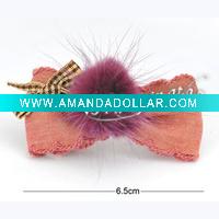 lady bow hair clip