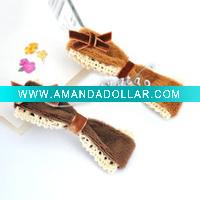lady fabric hair clip