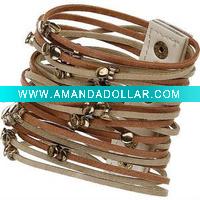 Fashion Lady PU leather Bracelets
