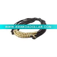 Wholesale Fashion Lady PU Braided Bracelets