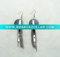 Round Acrylic Chandelier Earring