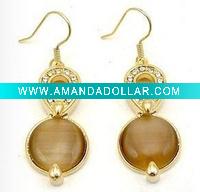 Wholesale Fashion alloy earring with diamond