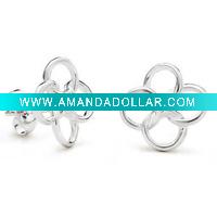Wholesale Shining Silver Stud Earring
