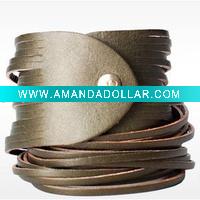 Wholesale Fashion Lady PU leather Bracelets