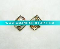 Wholesale Square Crystal Stud Earring
