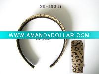 fashion leopard printed glitter headband