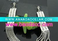 Wholesale Fashion silver plated &diamond earring