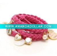 Wholesale Fashion Lady Suede Bracelets