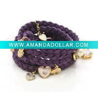 Wholesale Fashion Lady Suede Bracelets