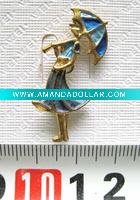 lady collar pin