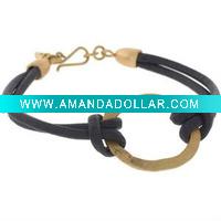 Wholesale Fashion Lady PU Braided Bracelets