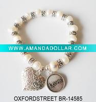 fashion beaded bracelet with charms 2011