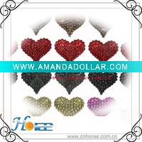 Wholesale lovely crystal heart shape hair jewelry