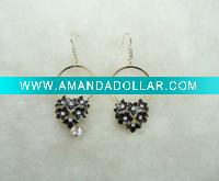 Wholesale Flower Rhinestone Chandelier Earring