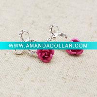 Rhinestone Flower Earring