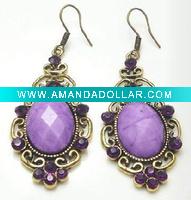 Wholesale Fashion alloy earring with diamond
