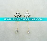 Wholesale Rhinestone Bowknot Chandelier Earring