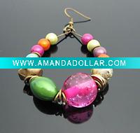 Wholesale Fashion colors beads earring