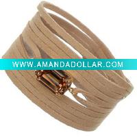 Wholesale Fashion Lady PU leather Bracelets