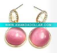 Wholesale Fashion alloy earring with diamond